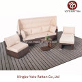 Sofá quente do Rattan com C-Mesa para ao ar livre (5091)